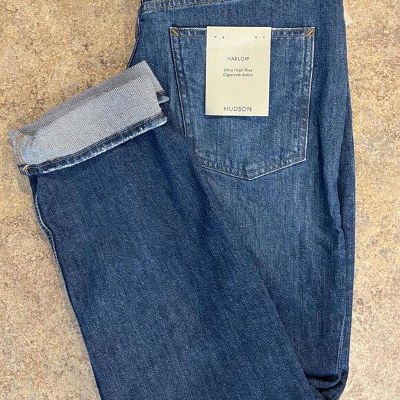 Hudson Harlow Ultra High Rise Cigarette Jeans - Size 26 - Picture 2 of 6